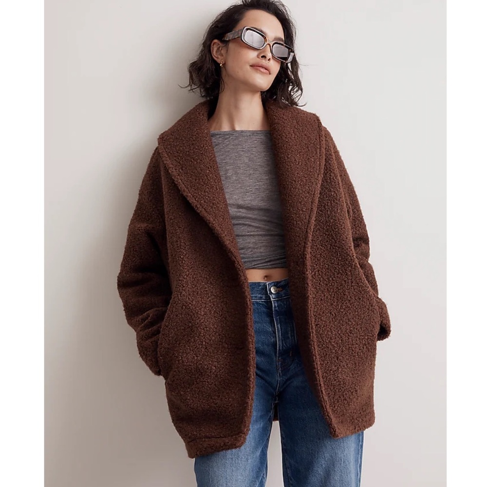 Madewell Brown Teddy Coat